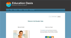 Desktop Screenshot of educationoasis.com