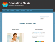 Tablet Screenshot of educationoasis.com